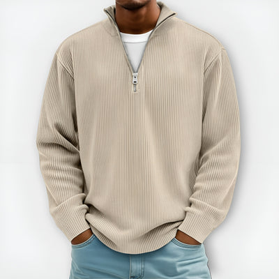 Émile — Pull Côtelé Zippé