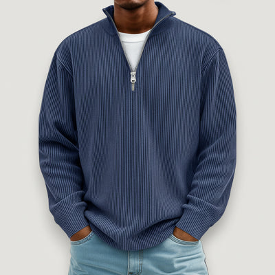 Émile — Pull Côtelé Zippé