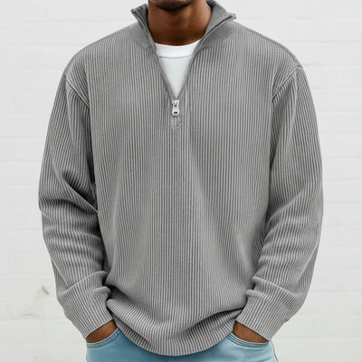 Émile — Pull Côtelé Zippé