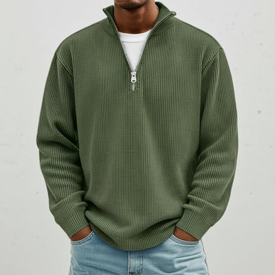 Émile — Pull Côtelé Zippé