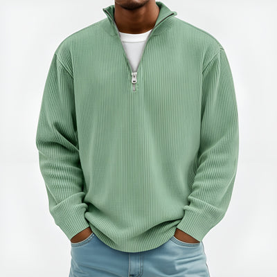 Émile — Pull Côtelé Zippé