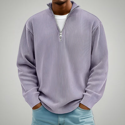 Émile — Pull Côtelé Zippé