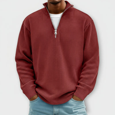 Émile — Pull Côtelé Zippé