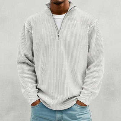 Émile — Pull Côtelé Zippé