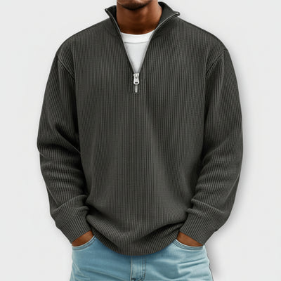 Émile — Pull Côtelé Zippé